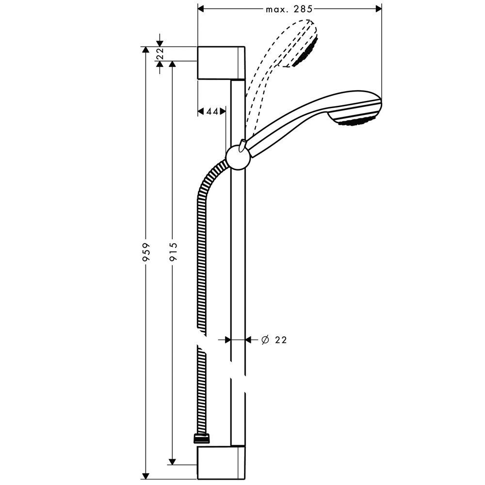 Duschset Hansgrohe Crometta 85 1jet
