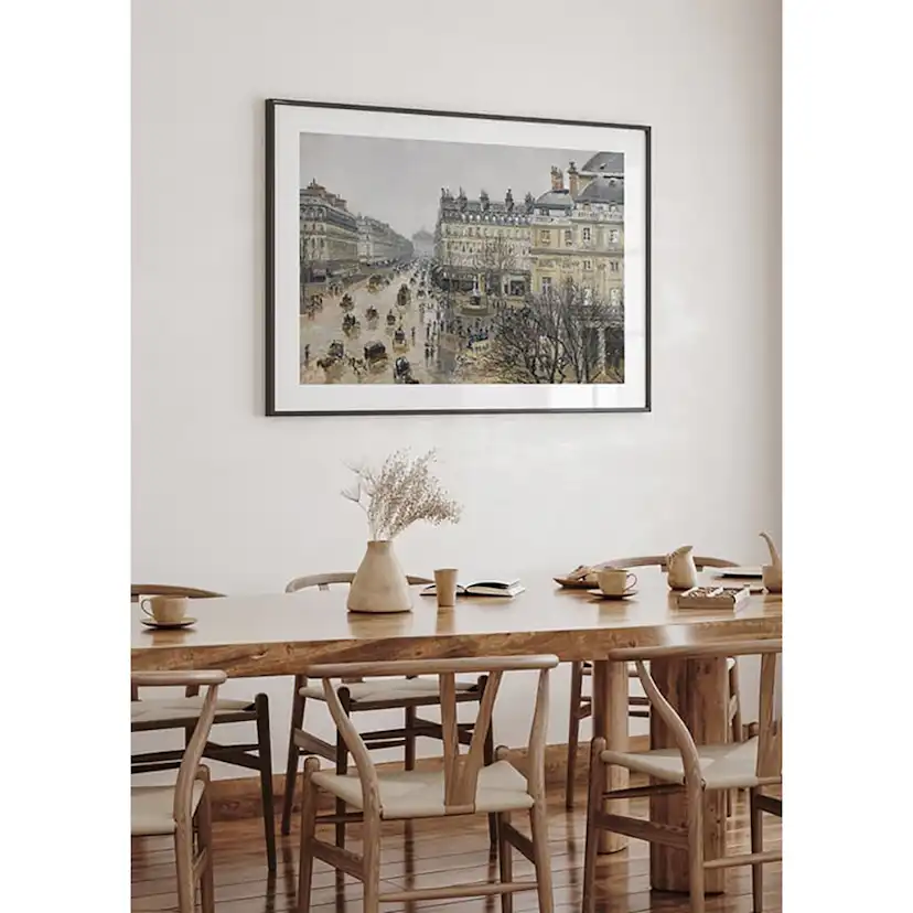 Poster Gallerix Place Du Thtre Franais Paris Rain By Camille Pissarro