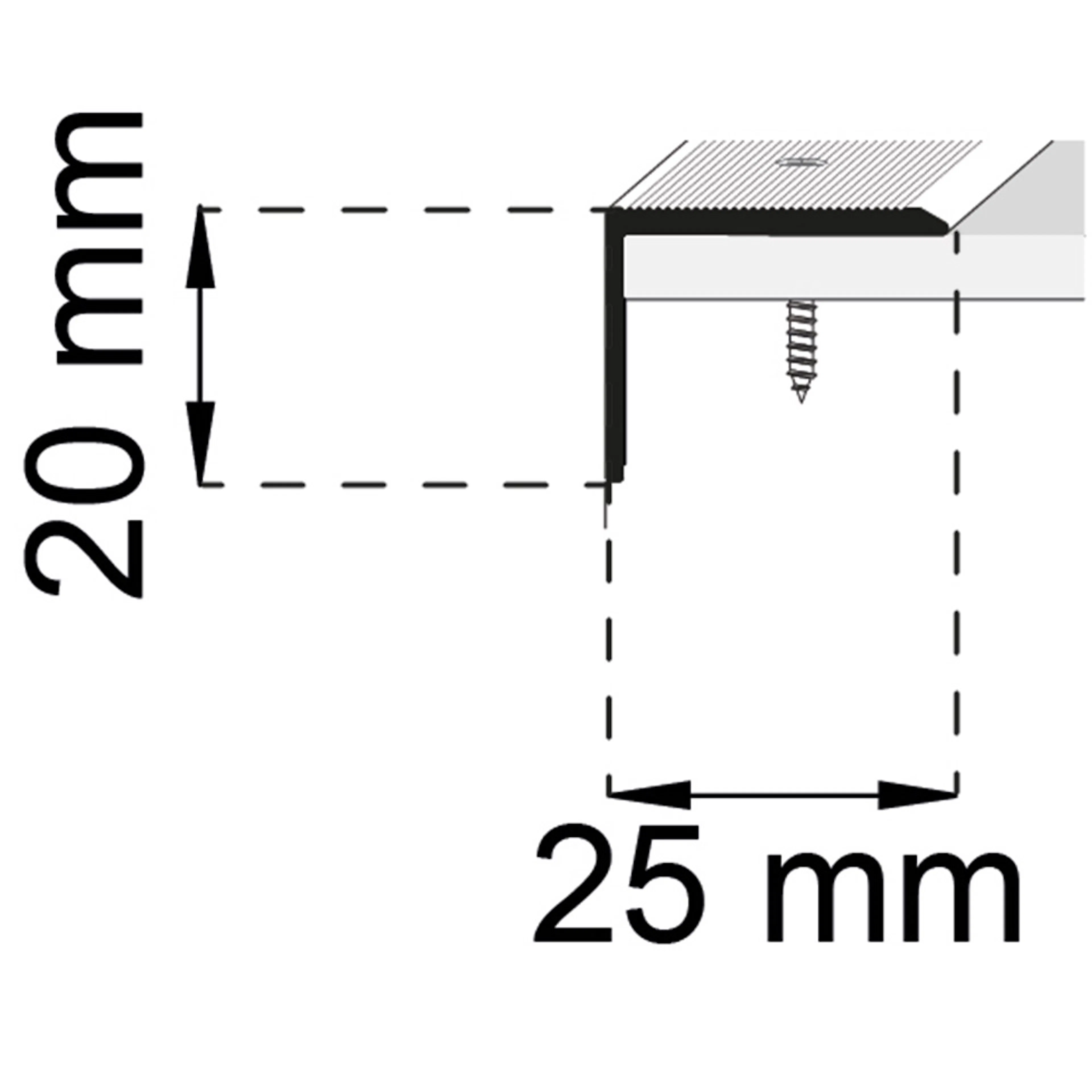 KANTLIST HABO A27 MATTSVART 20X25MM Längd: 1000 mm, Utförande: Mattsvart