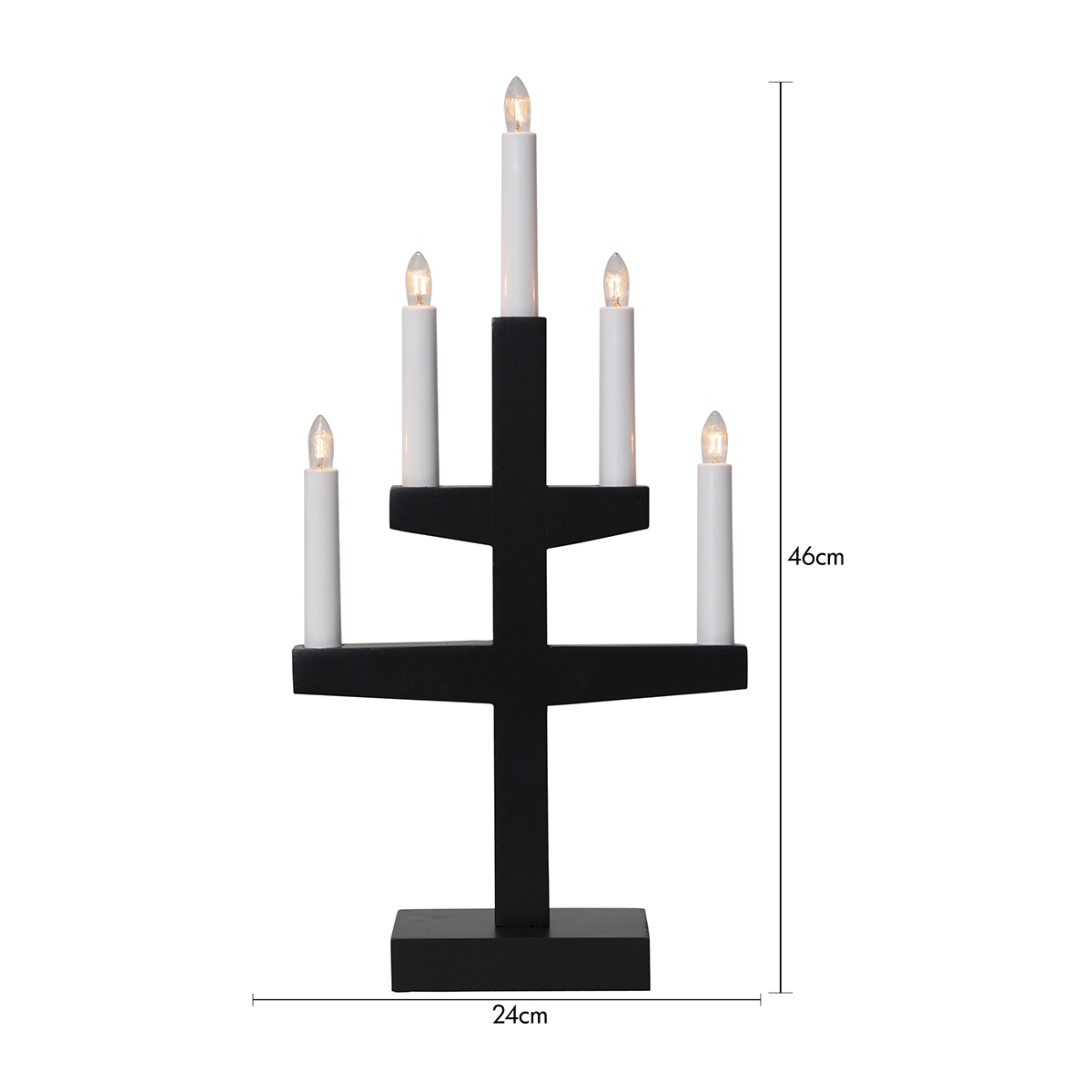 Ljusstake Star Trading Trapp 5-armad Adventsljusstake