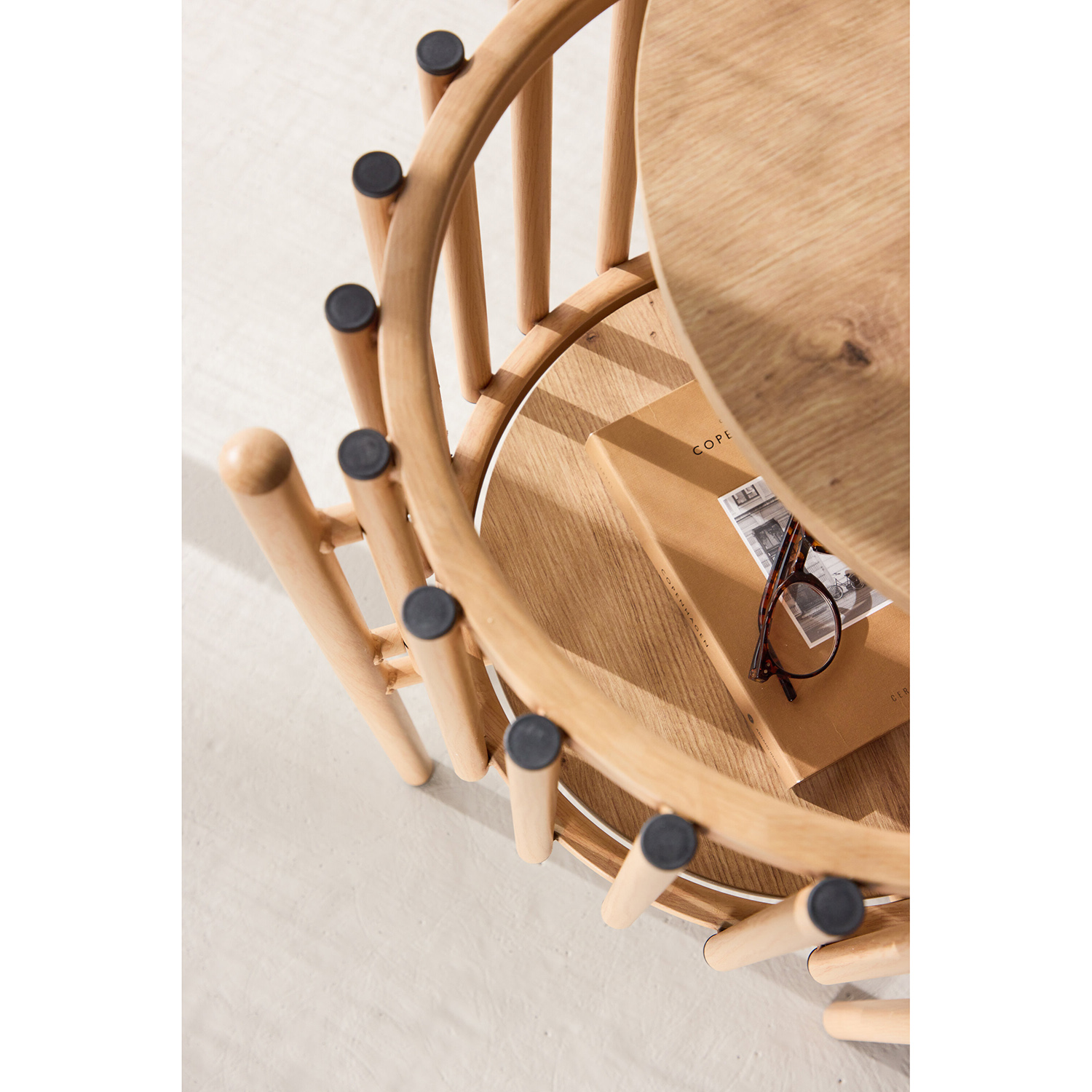 Sidobord Venture Home Rubbo Ø45x65 cm med Förvaring