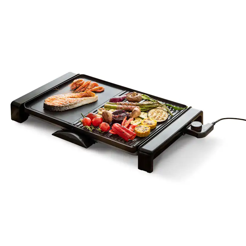 Elektrisk Bordsgrill Champion XXL 47x32cm 2000W EG210 Svart
