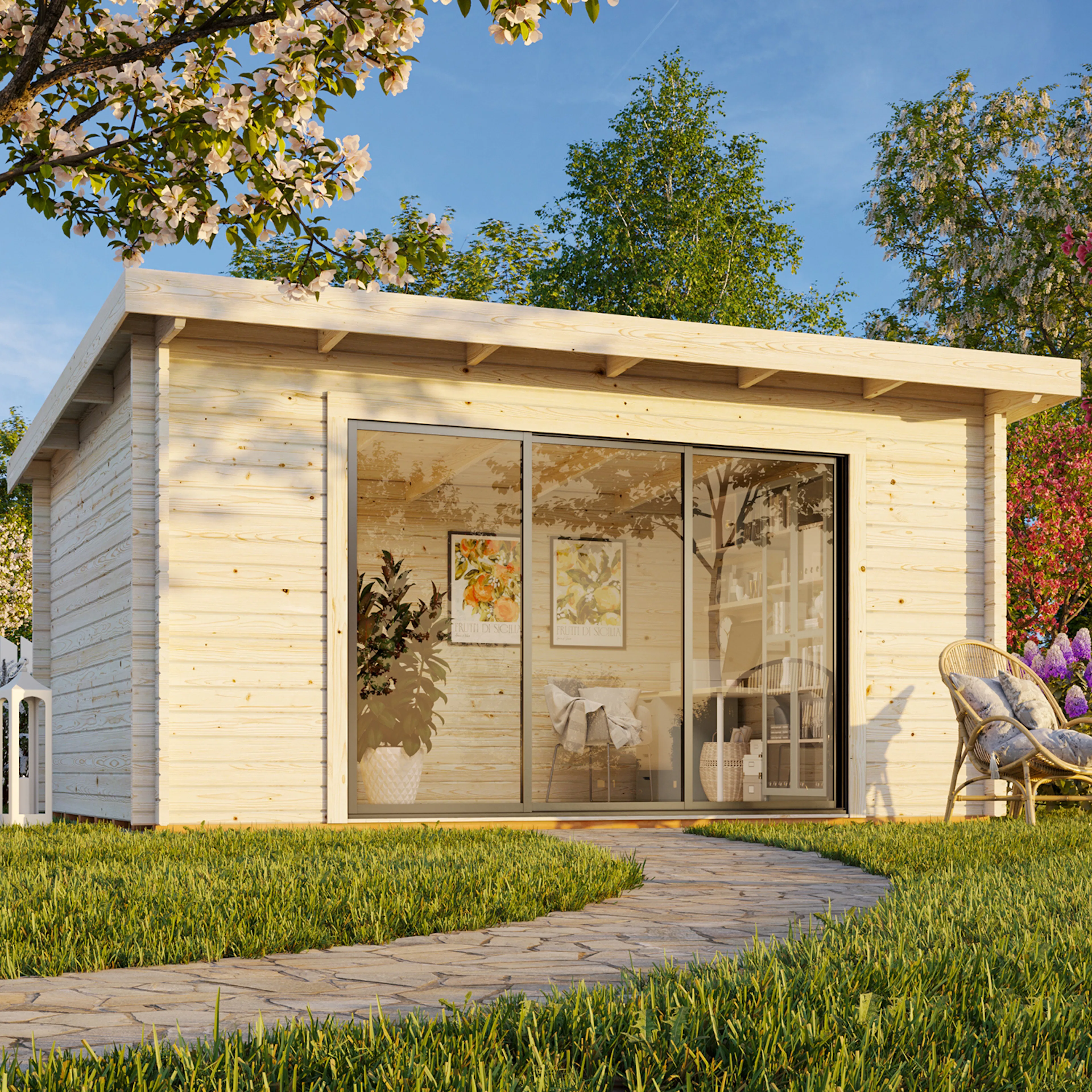 Stuga Palmako Lea 14,9 m2 (inv. 14,2 m2)