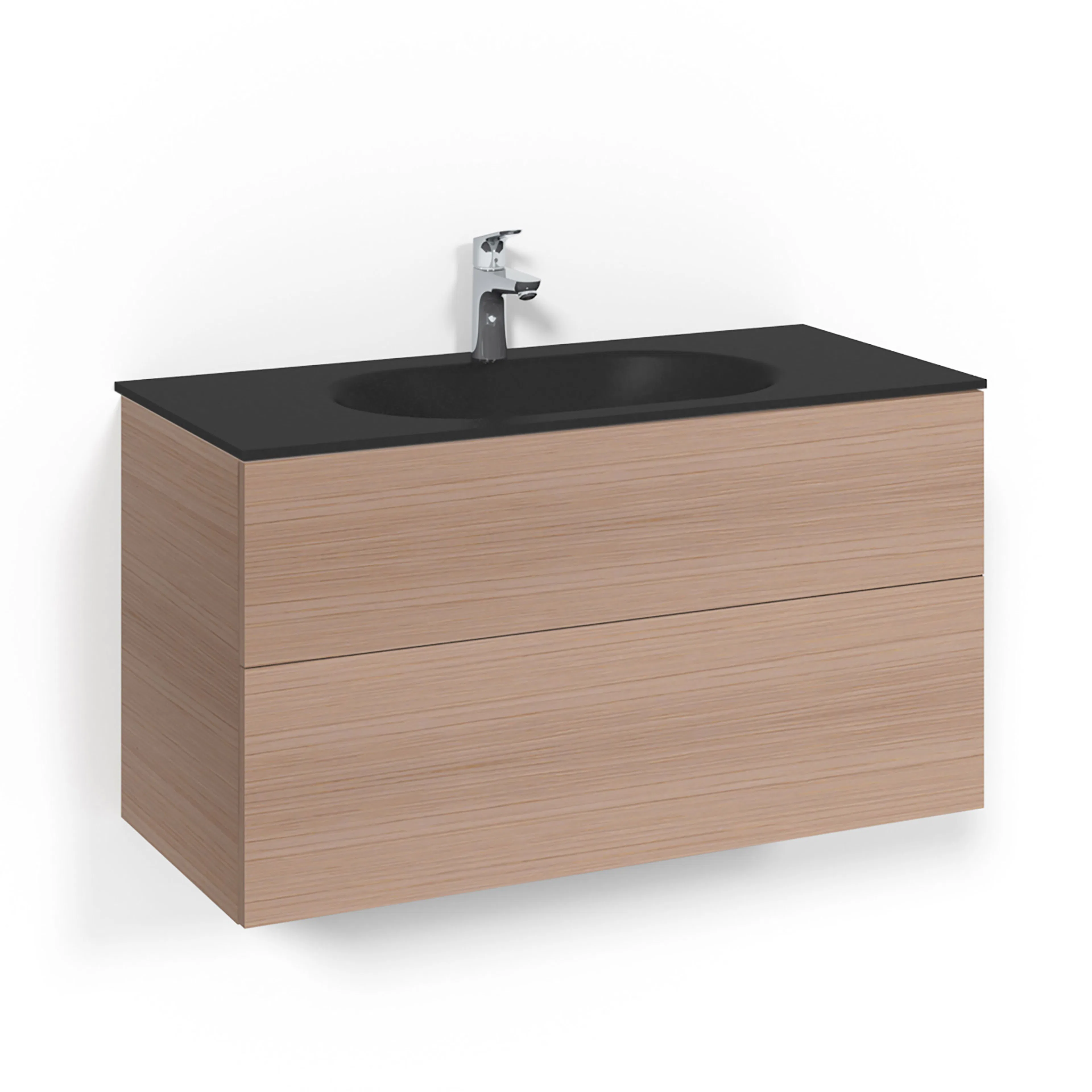 Tvättställsskåp Macro Design Crown Plain Med Glastvättställ