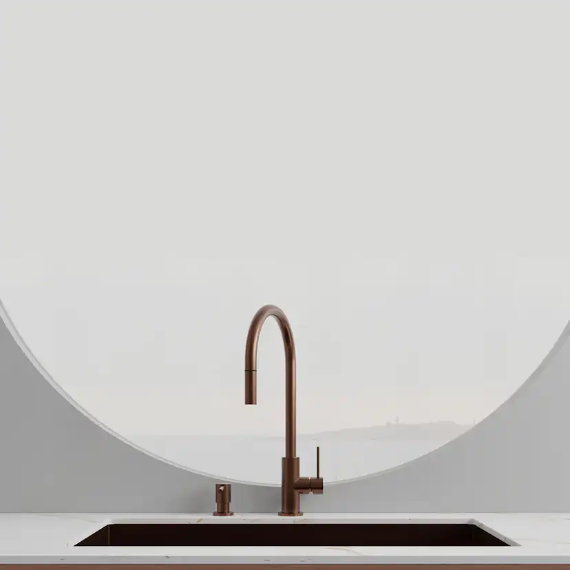Köksblandare Scandtap Steel Accent med Utdragbar Pip