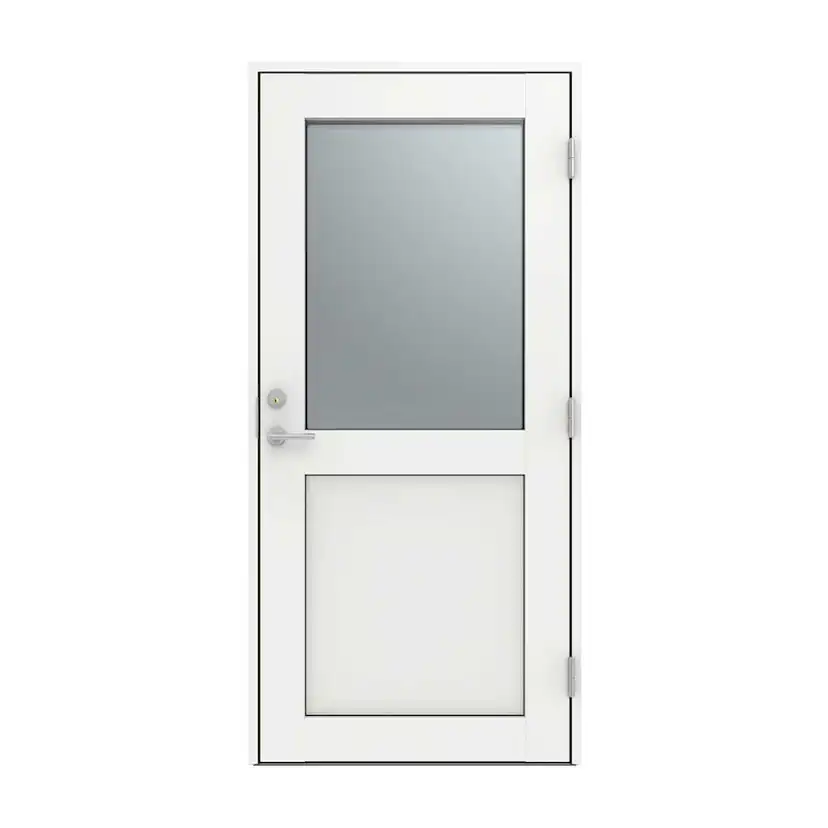 Altandörr Diplomat Vit Klarglas Aluminum