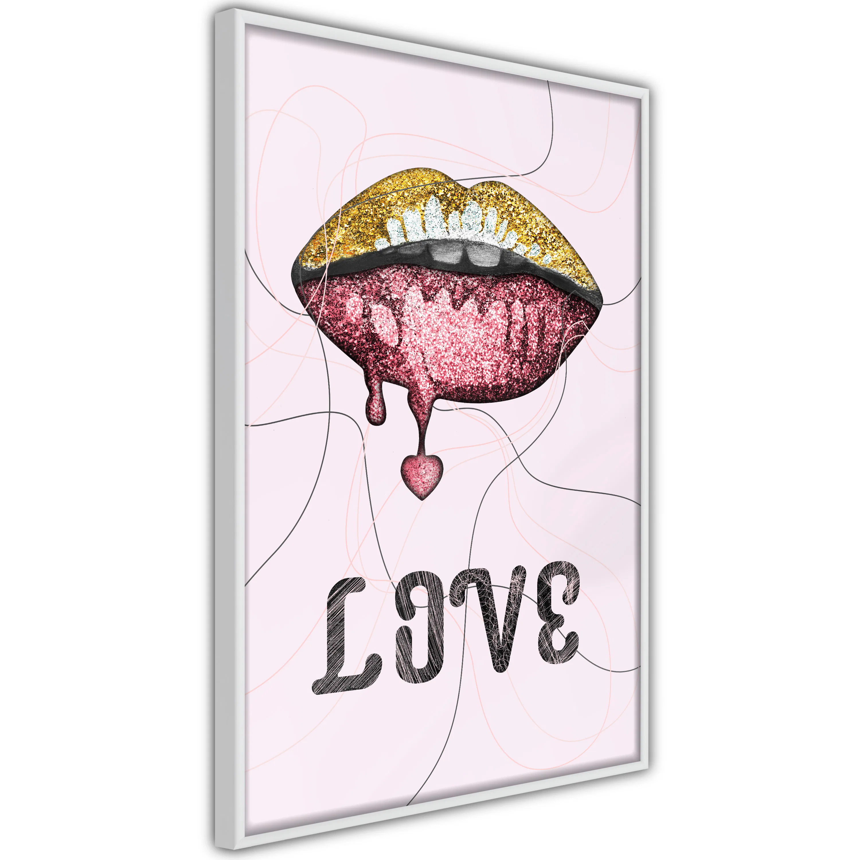 Poster Artgeist Affisch Liquid Lips