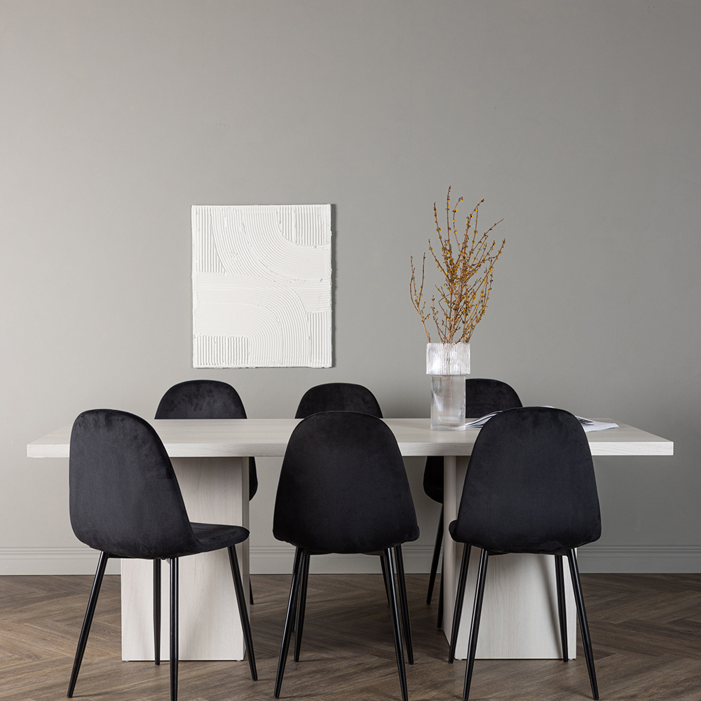 Matgrupp Venture Home Olga med 6 st Polar stolar