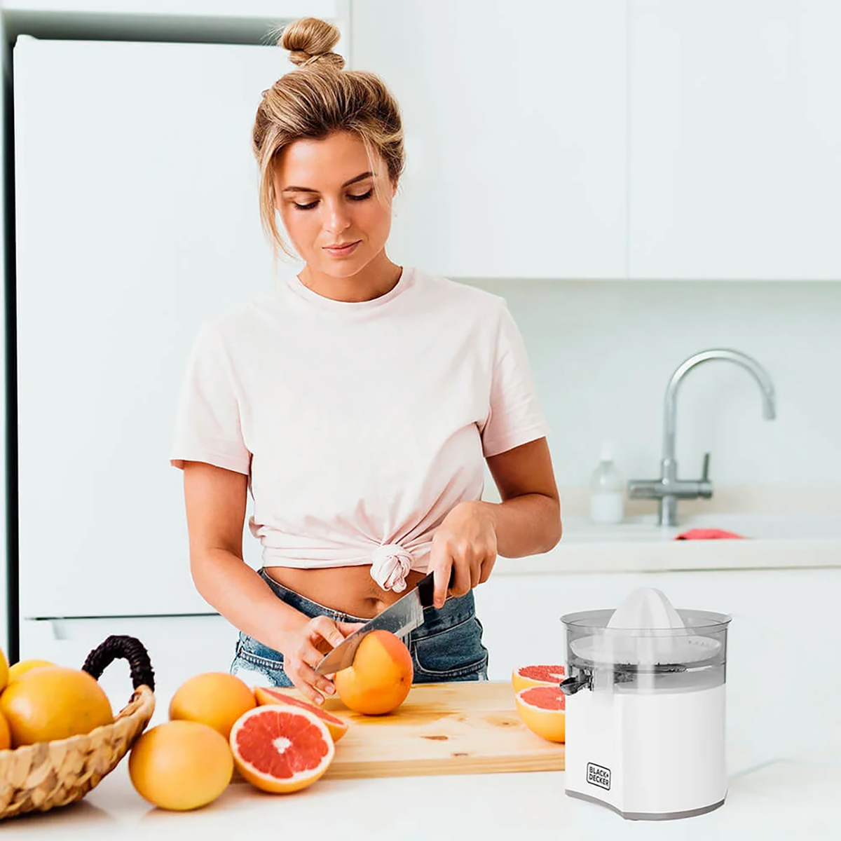Slowjuicer BLACK+DECKER Juicepress 40W Vit