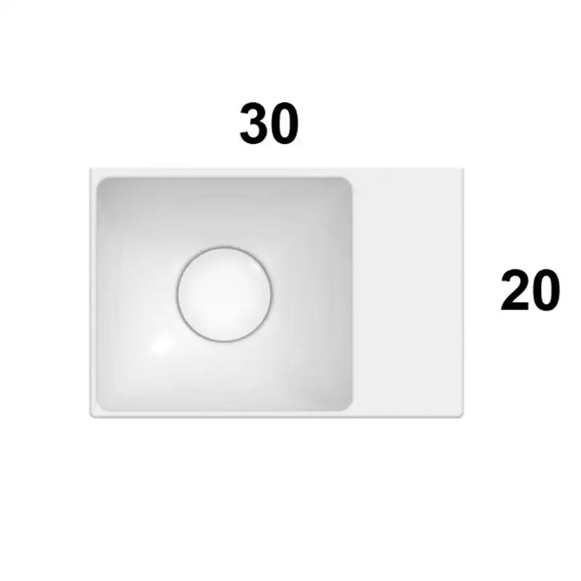 Tvättställ Globo T-Edge 6-B6R30BI