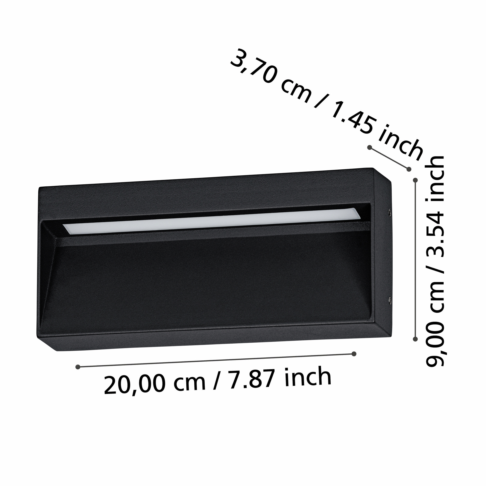 Vägglampa Utebelysning Eglo Maruggio 90 mm