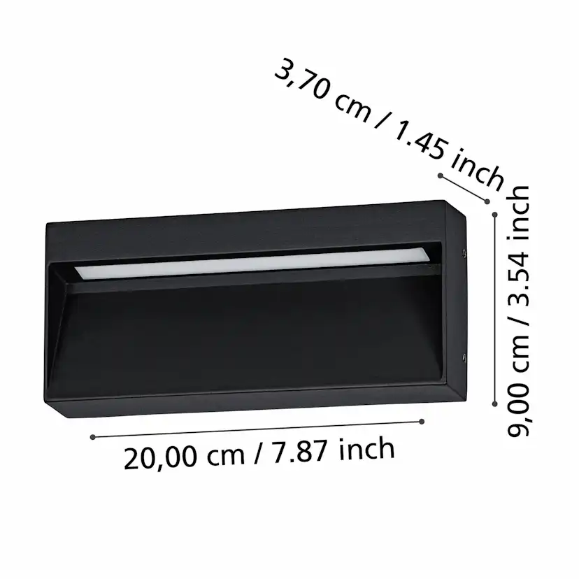 Vägglampa Utebelysning Eglo Maruggio 90 mm