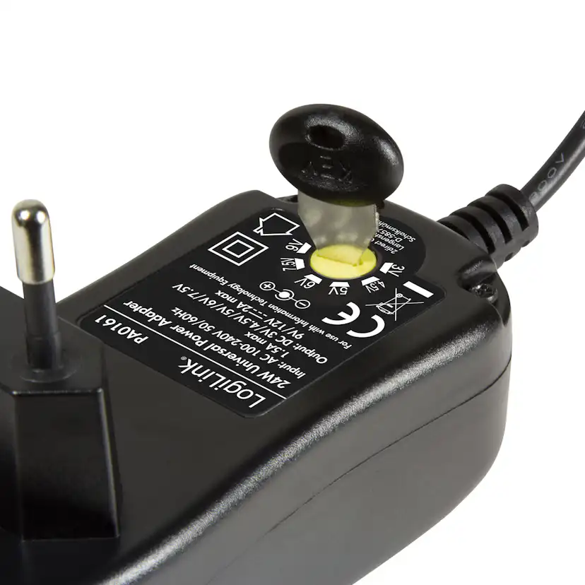 Nätadapter LogiLink 230V - 3-12V 2A 24W