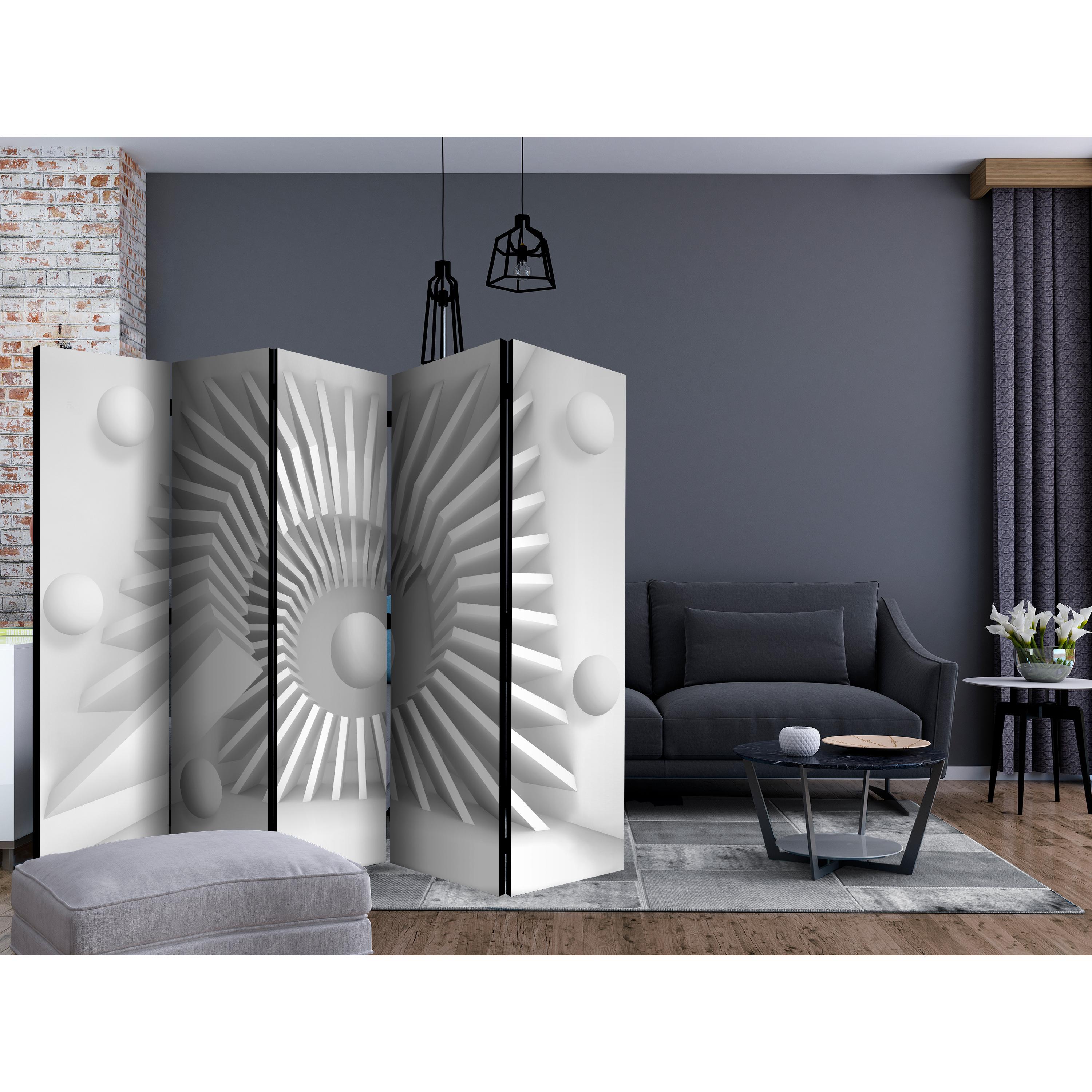 Rumsavdelare Skärmvägg Arkiio White Jigsaw II 225x172 cm