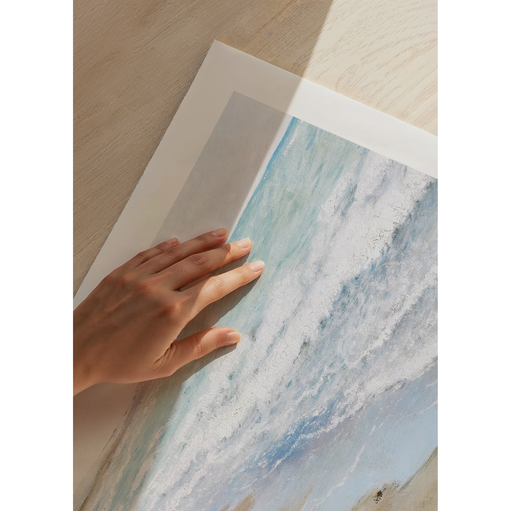 Poster Gallerix Strandbillede Fra Hellebæk By Laurits Andersen Ring