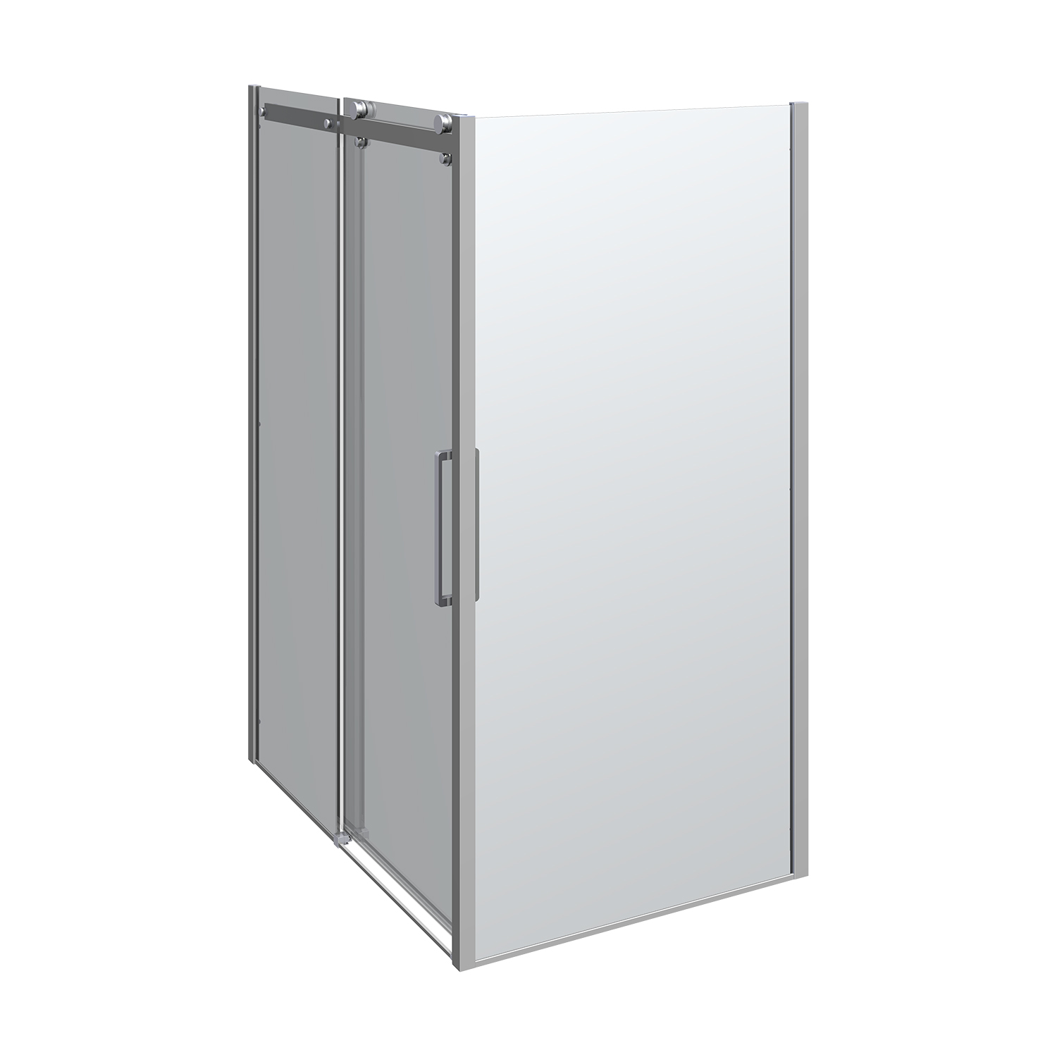 Deluxe skjutdörr med 1 fast vägg, vändbar, 140x100 cm 1400x1000 mm