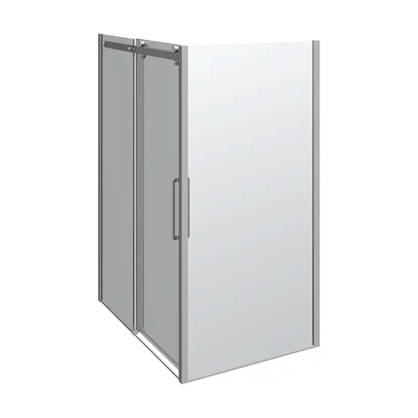 Deluxe skjutdörr med 1 fast vägg, vändbar, 140x100 cm 1400x1000 mm