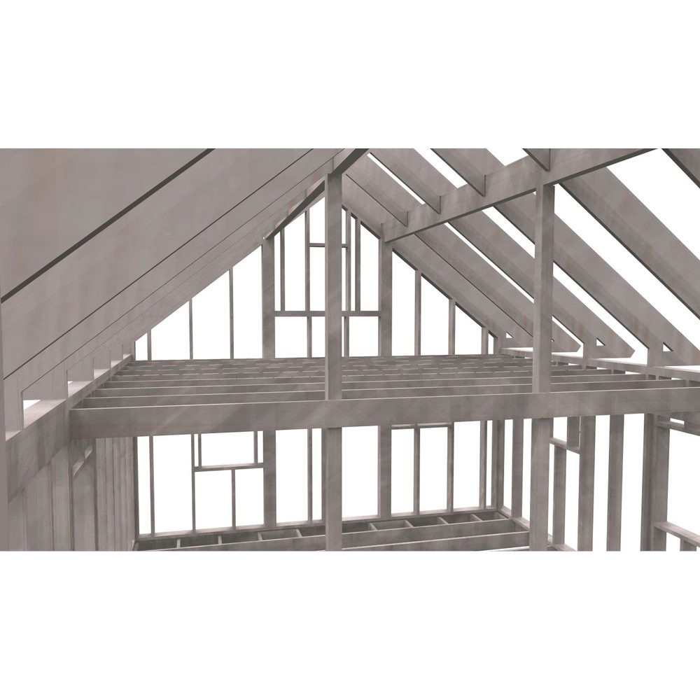 Fritidshusstomme Byggstommar 38 grader Med Loft 9734x6234 mm Färdiga Sektioner