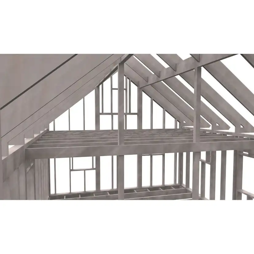 Fritidshusstomme Byggstommar 38 grader Med Loft 9734x6234 mm Färdiga Sektioner