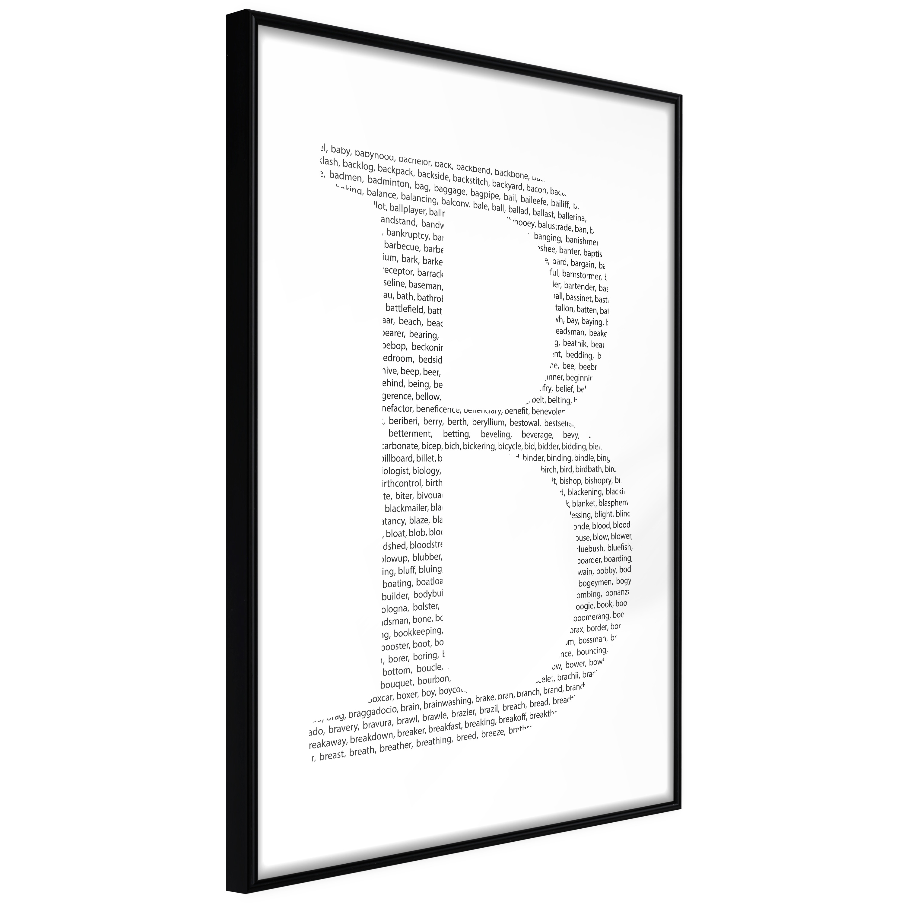 Poster Artgeist Affisch Letter B