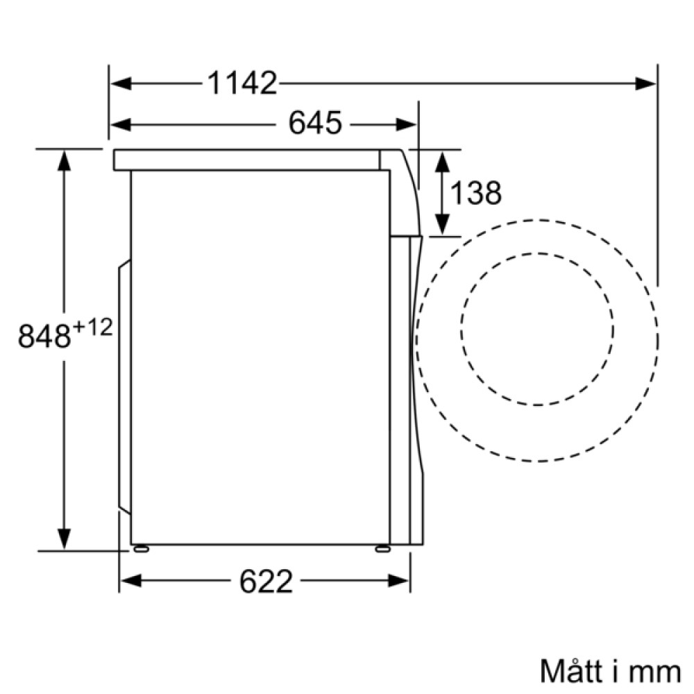 Tvätt/Torkmaskin Siemens WN54C2A0DN iQ700 10.5/6 kg