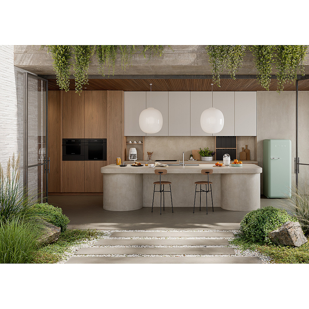 Termoventilerad Ugn Smeg SF6201TB med Temperaturkontroll Svart 60 cm