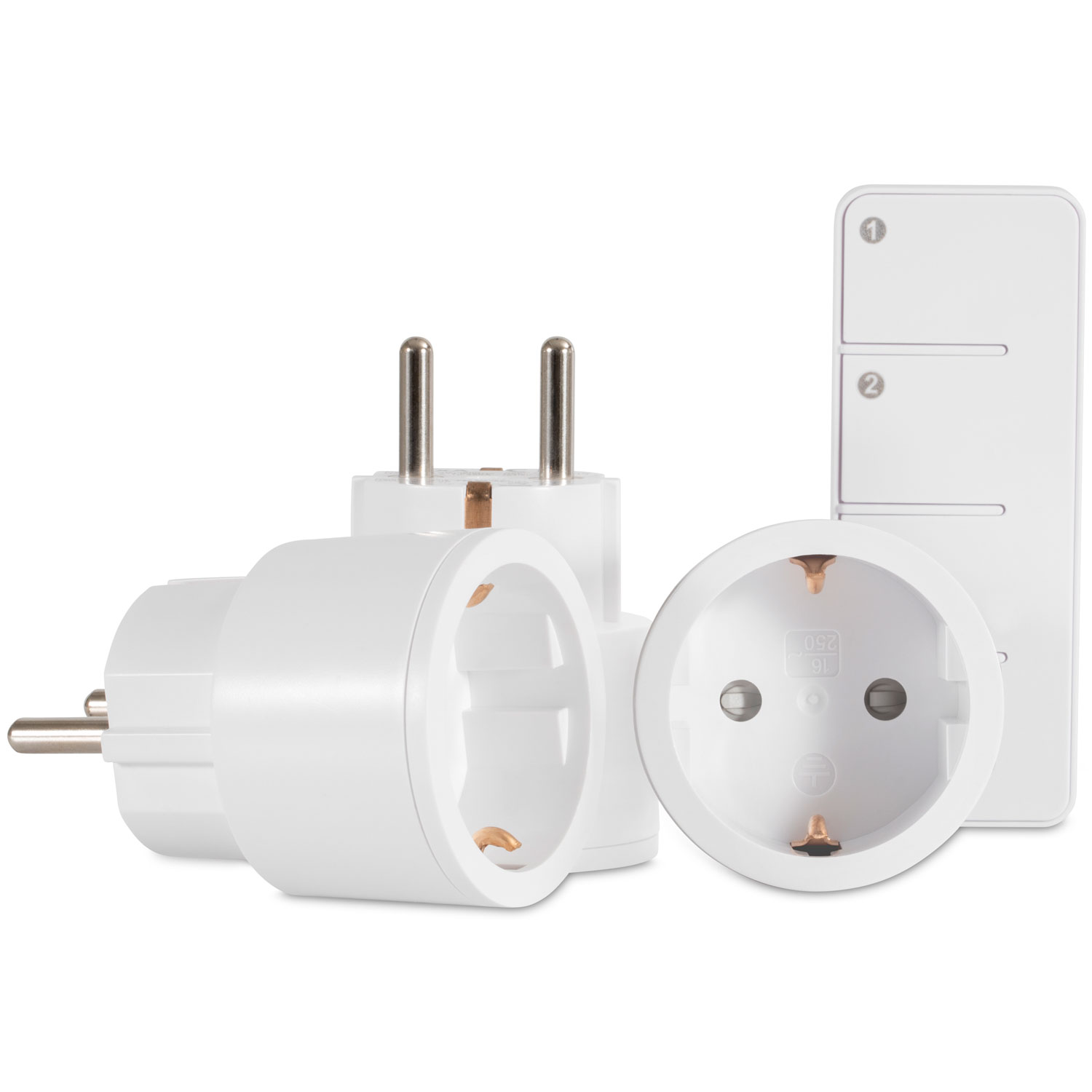 Smarta Mottagare Nexa MYCR-2/SET 3 x Miniplugin På/Av Set med Fjärrkontroll