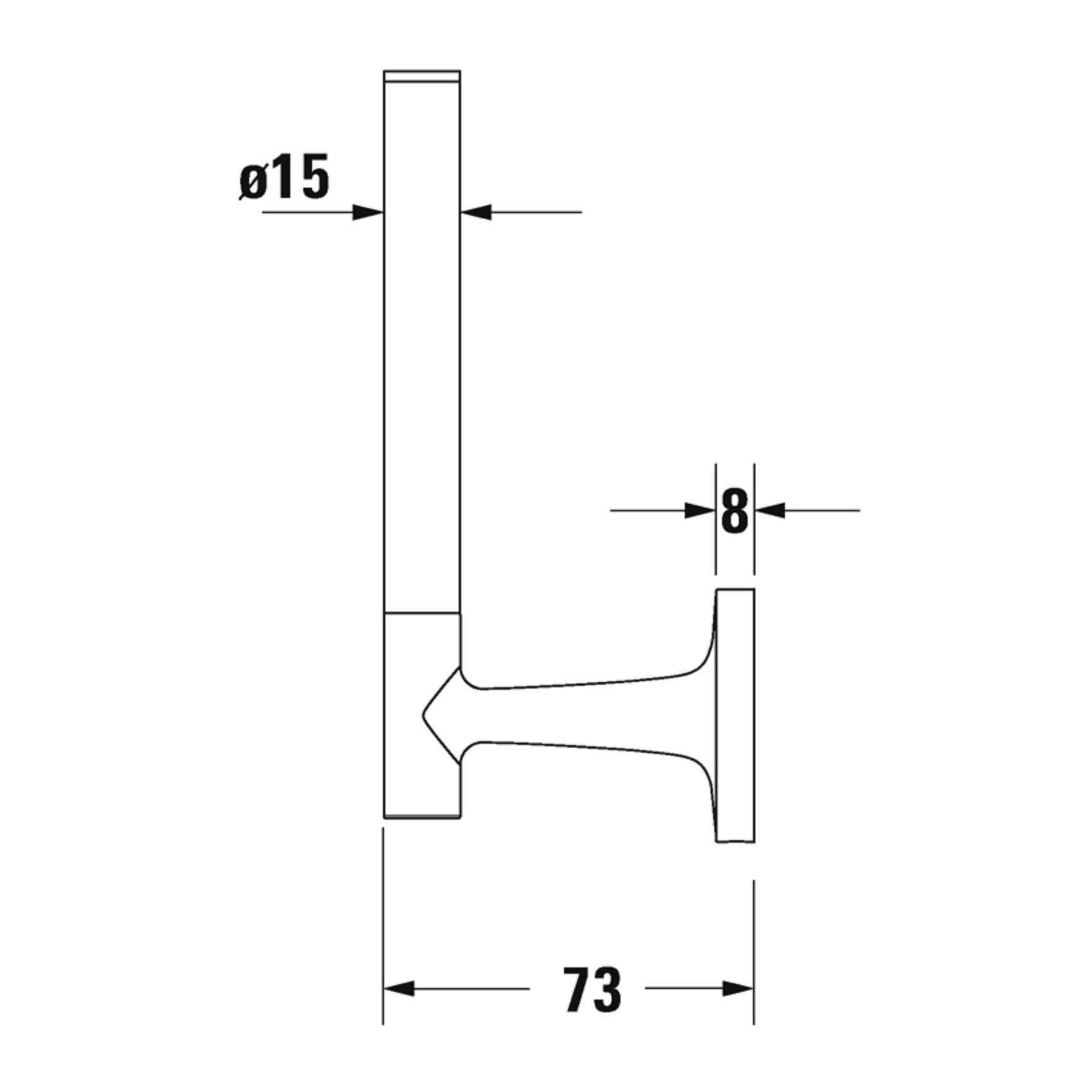 Reservpappershållare Duravit Starck T 009939