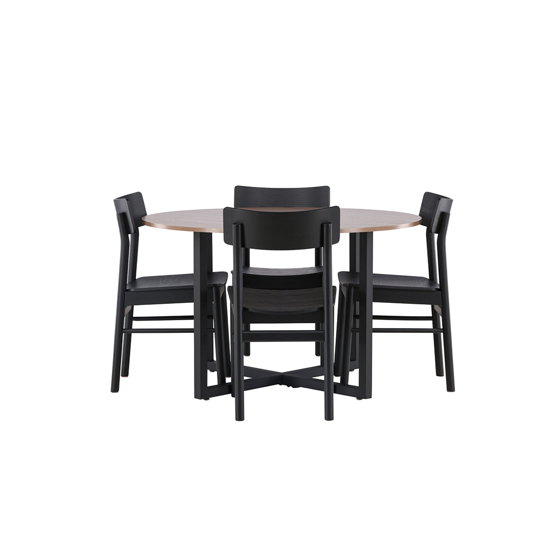 Matgrupp Venture Home Durango Ø120 cm med 4st Montros Matstolar