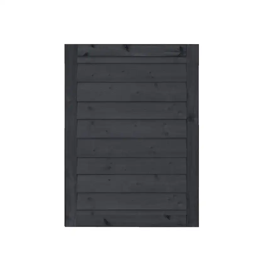 PLUS Klink enkelgrind 100x125 cm vändbar Grundmålad Svart