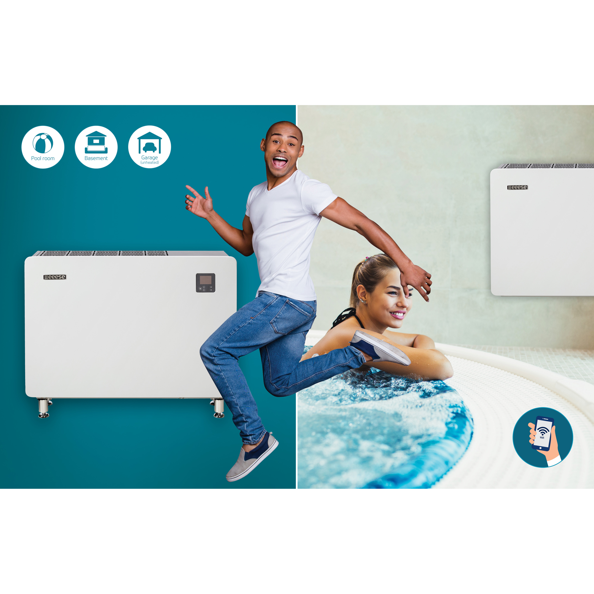Avfuktare Eeese Air Care Axel Full Inverter 96L Med WiFi Anslutning