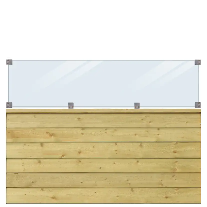 Skärm PLUS Klink med Glas 174x125