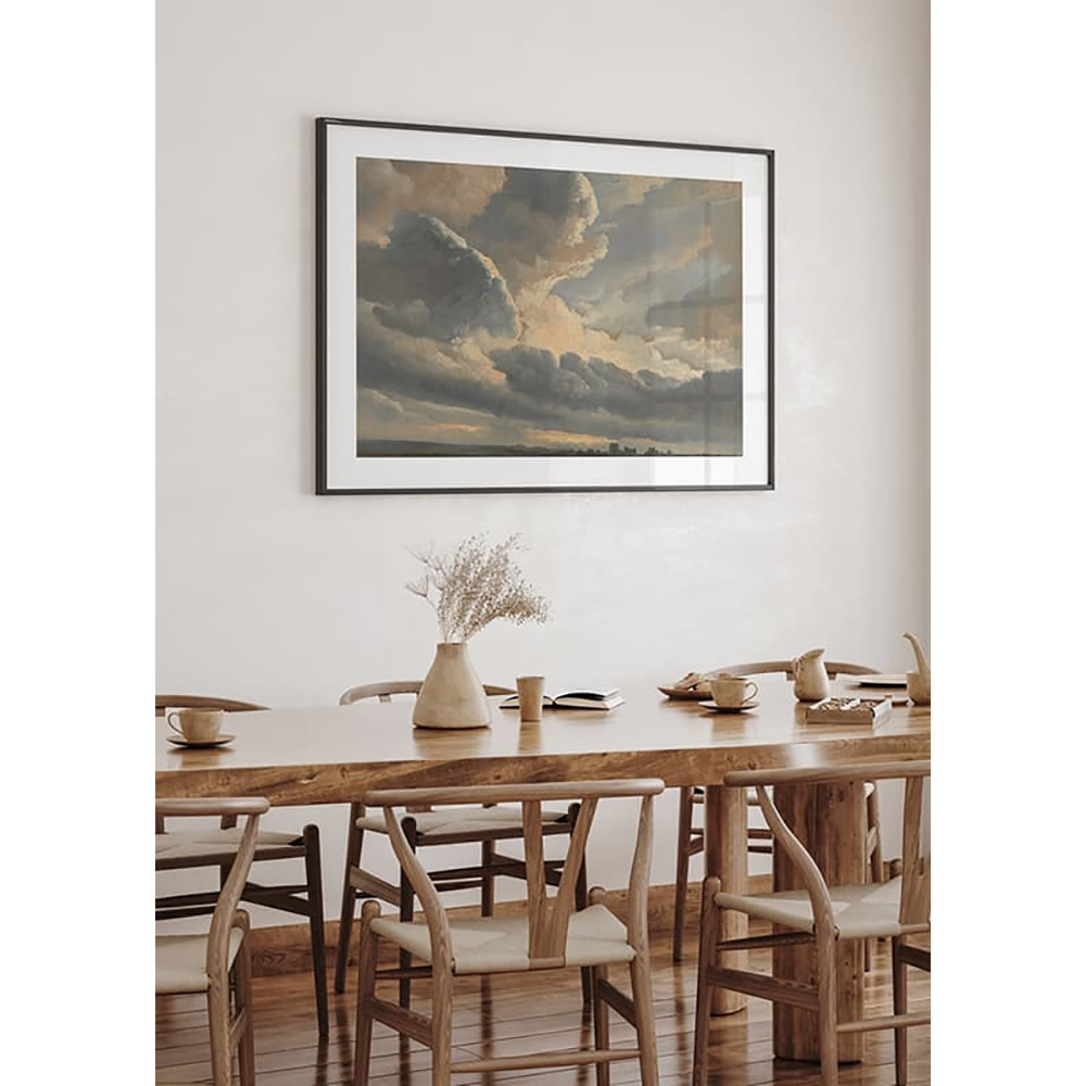 Poster Gallerix Study Of Clouds With A Sunset Near Rome By Simon Denis