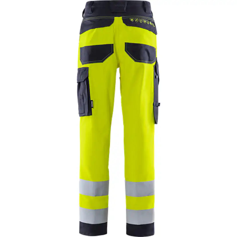 Flamestat byxa stretch 2161 ATHF, kl 2 Storlek: D108, Gul/Marinblå