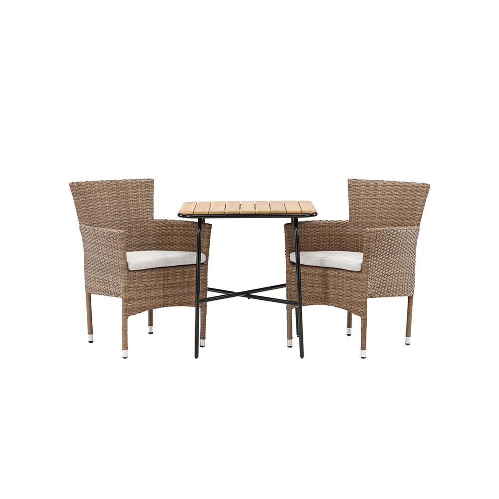 Holmbeck Cafetable Stål - Black / Rectangular 55*70*74 +Mali Natur