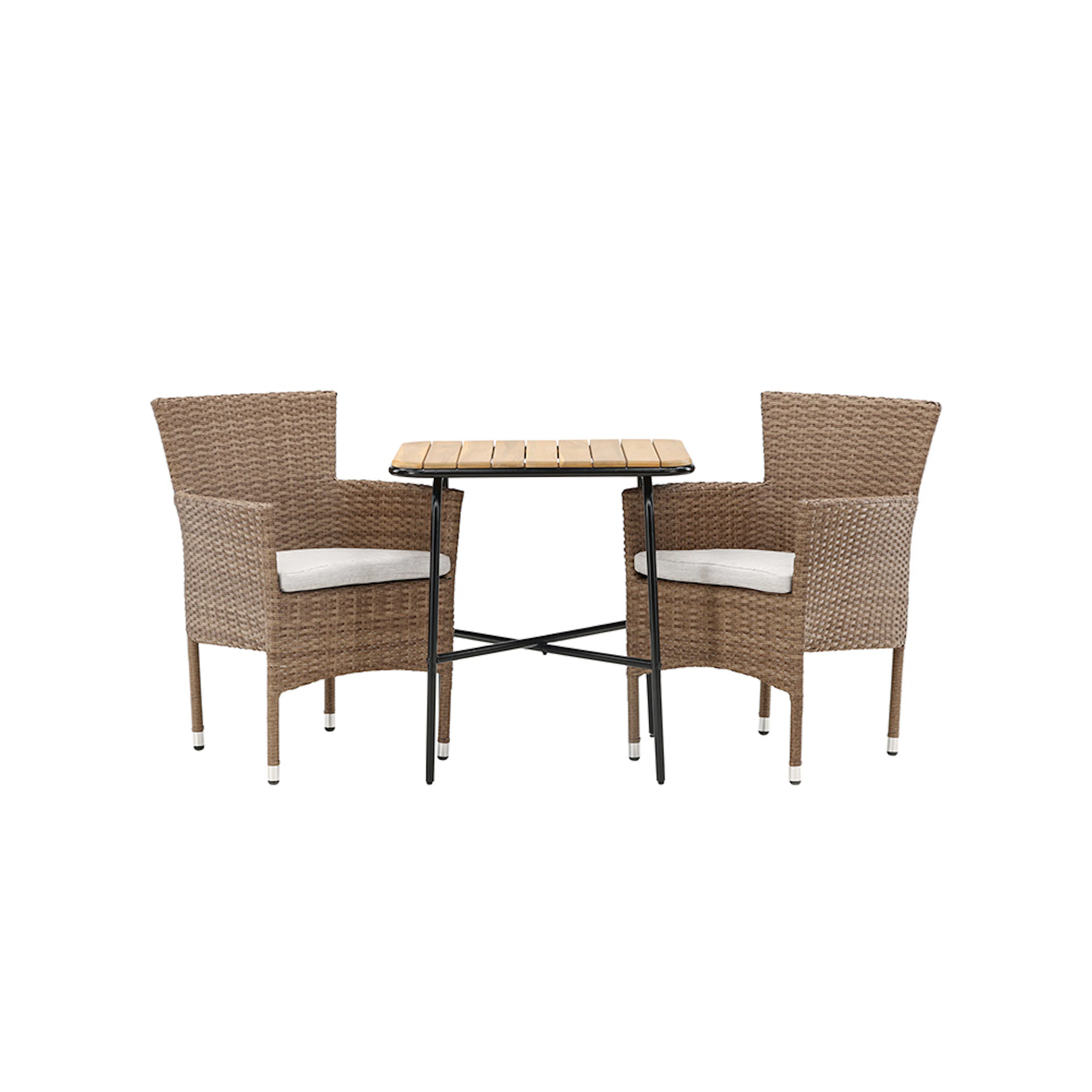 Holmbeck Cafetable Stål - Black / Rectangular 55*70*74 +Mali Natur