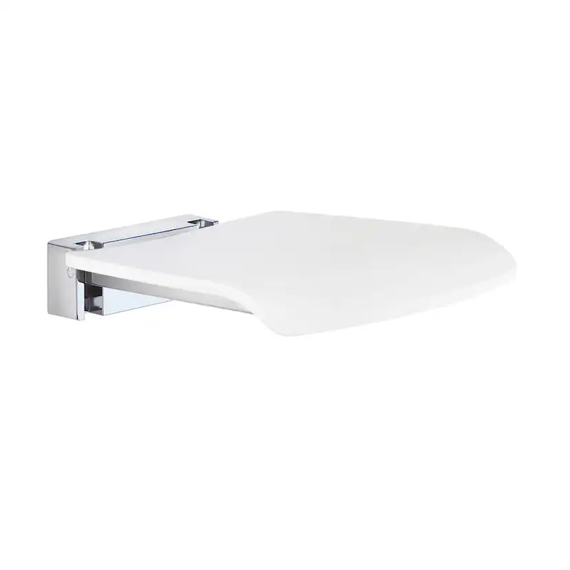 Duschsits Smedbo Living FK404 Krom med Vit Sits