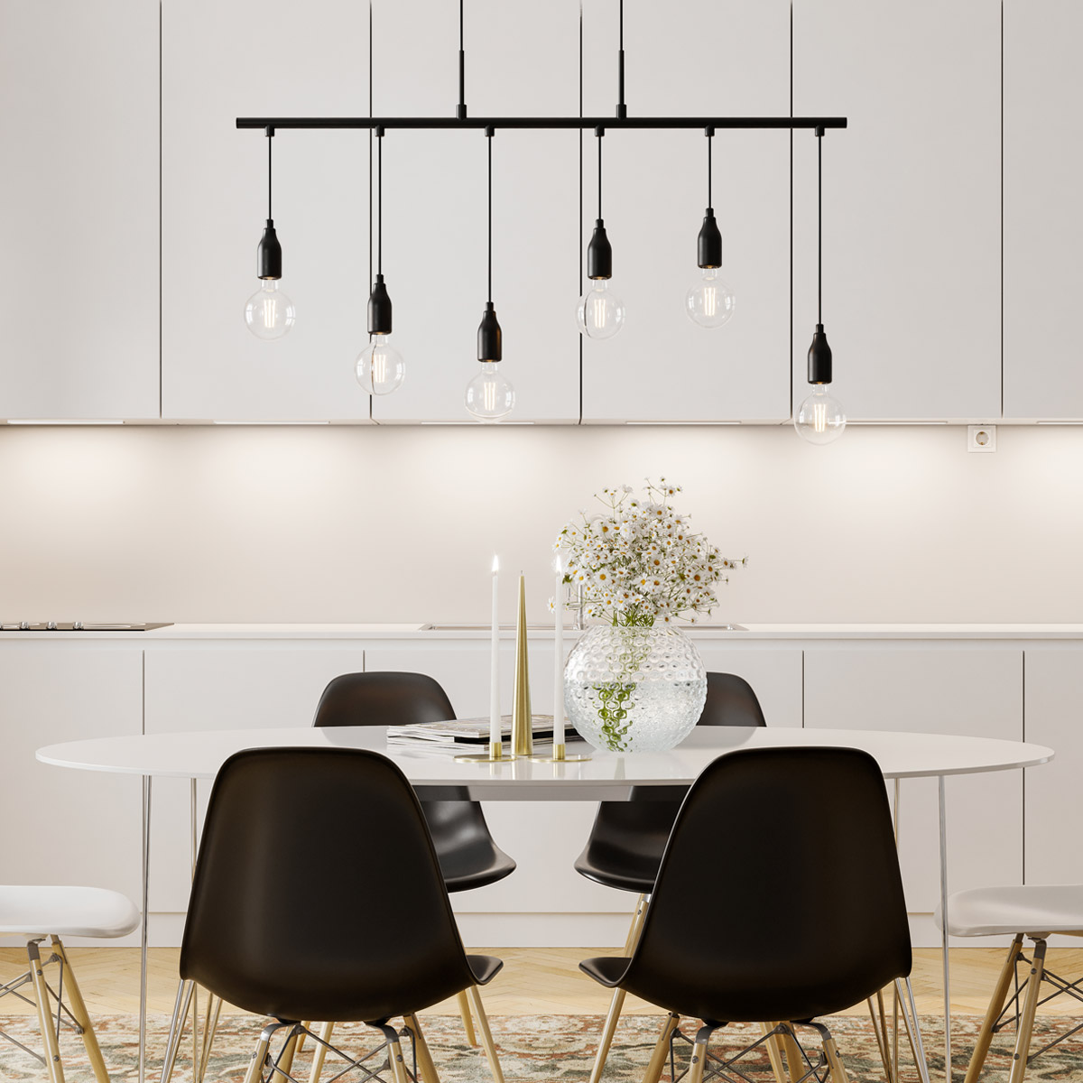 Taklampa By Rydéns Skyline 6L Svart Matt