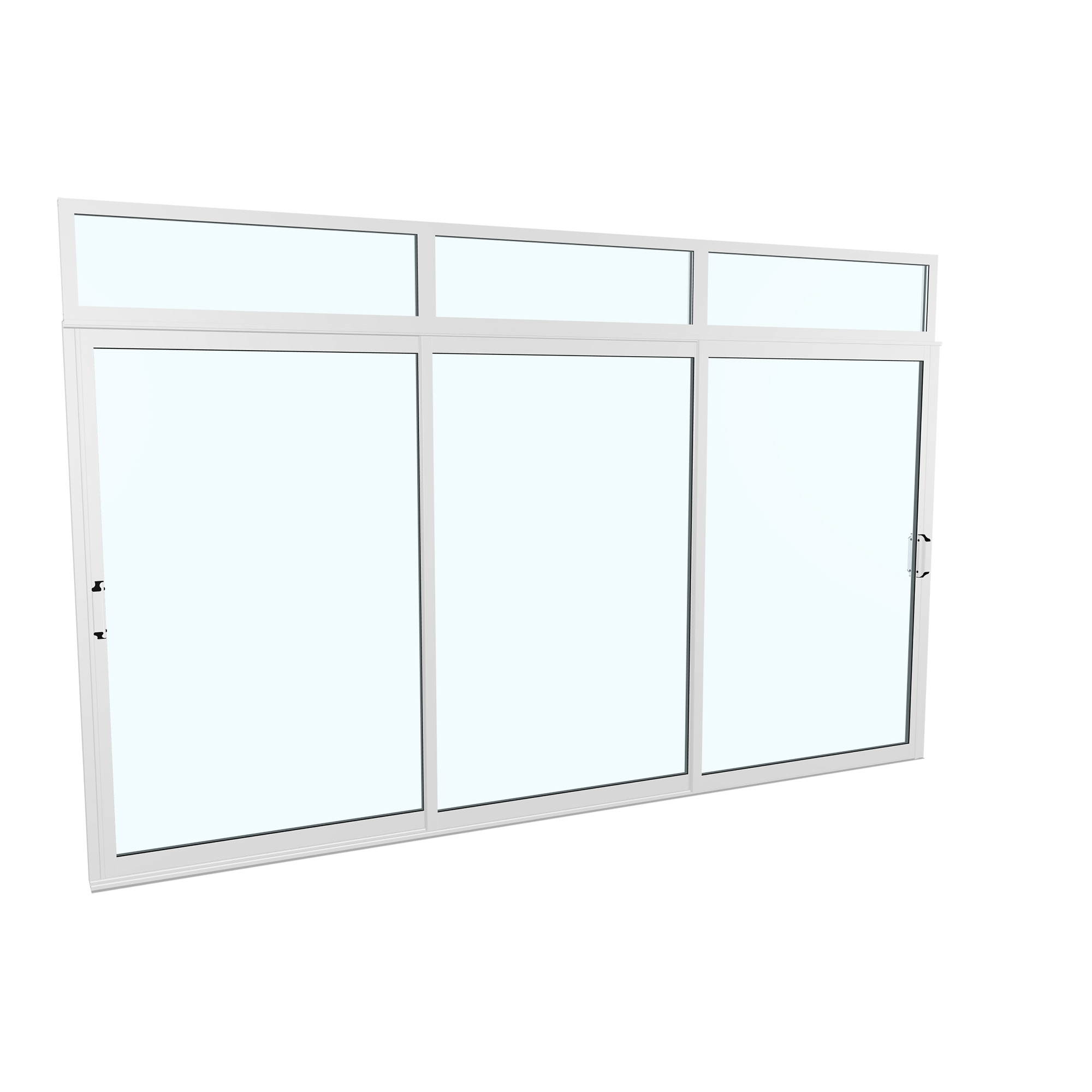 Skjutdörr med Överljus Landskap Robust Vår och Höst 3-del