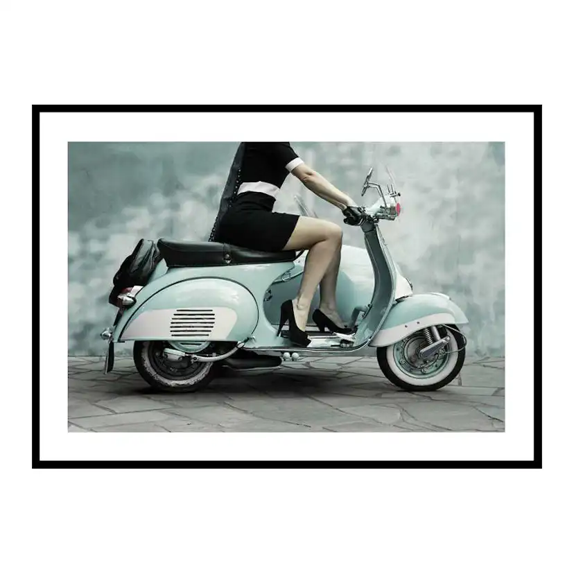 Vintage Scooter 70x100 cm