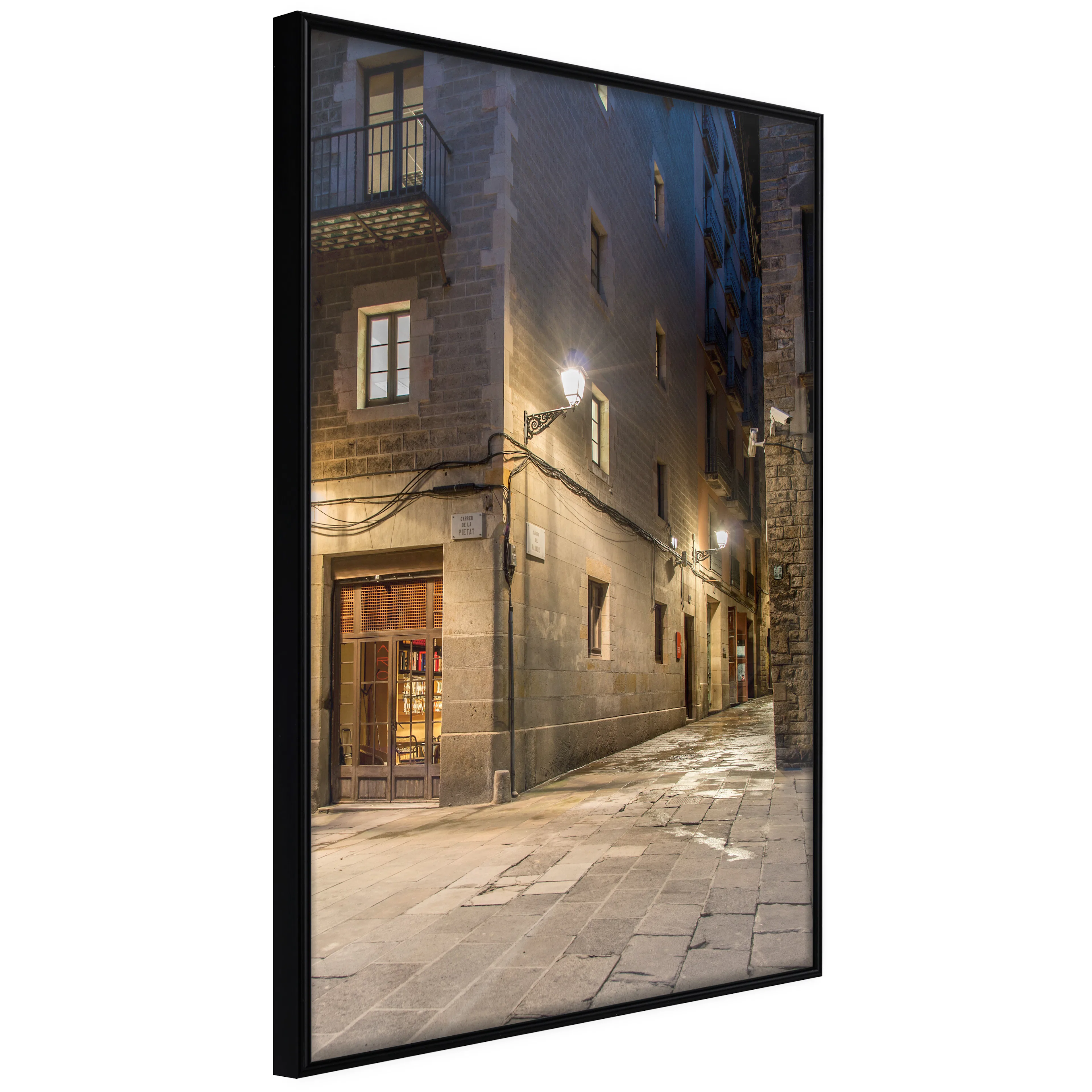 Affisch - Charming Alley [Poster] 30x45 Svart ram, 30x45 cm