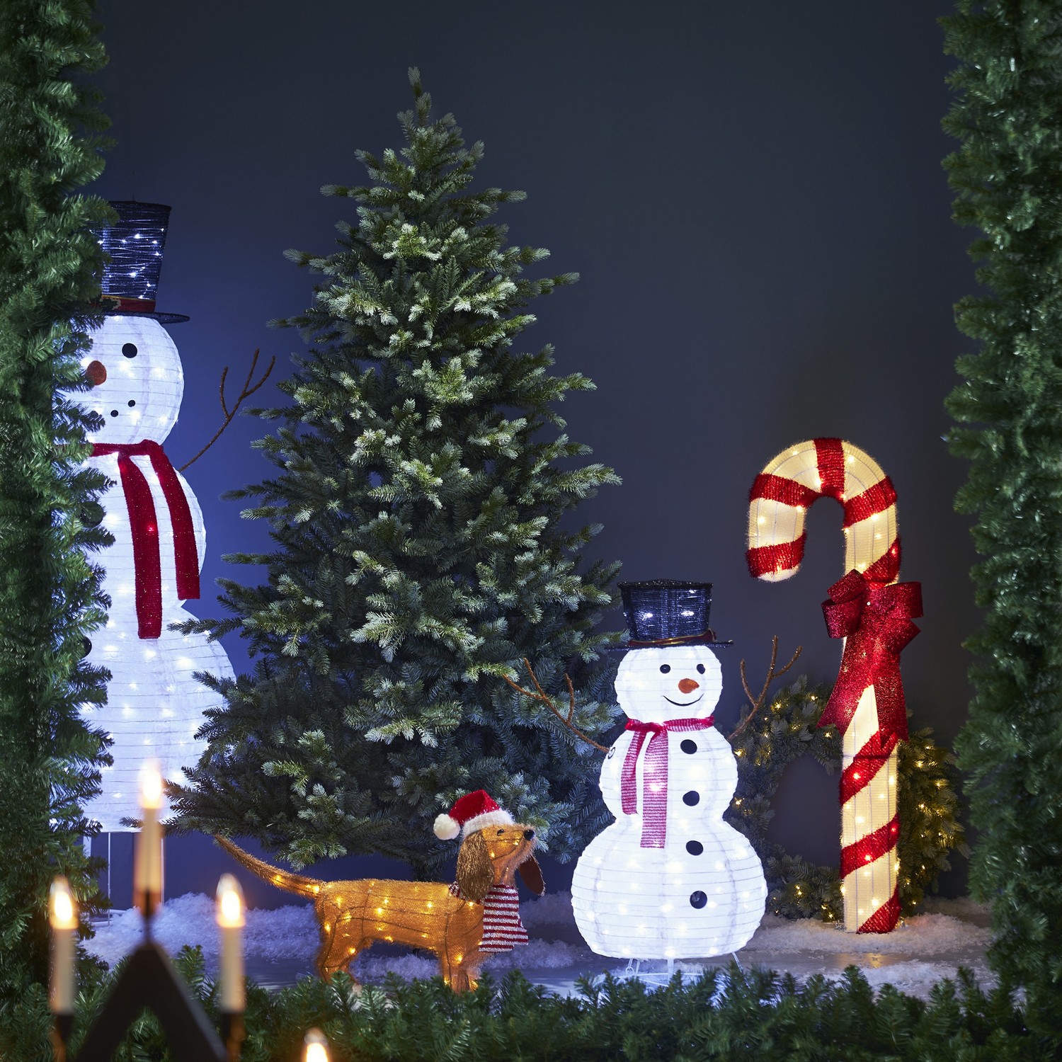 Utomhusdekoration Star Trading Tecidy Hund 42  cm B/O