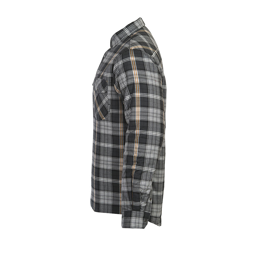 5157 Flanellskjorta quiltfodrad, M, Grå Storlek:M Grå