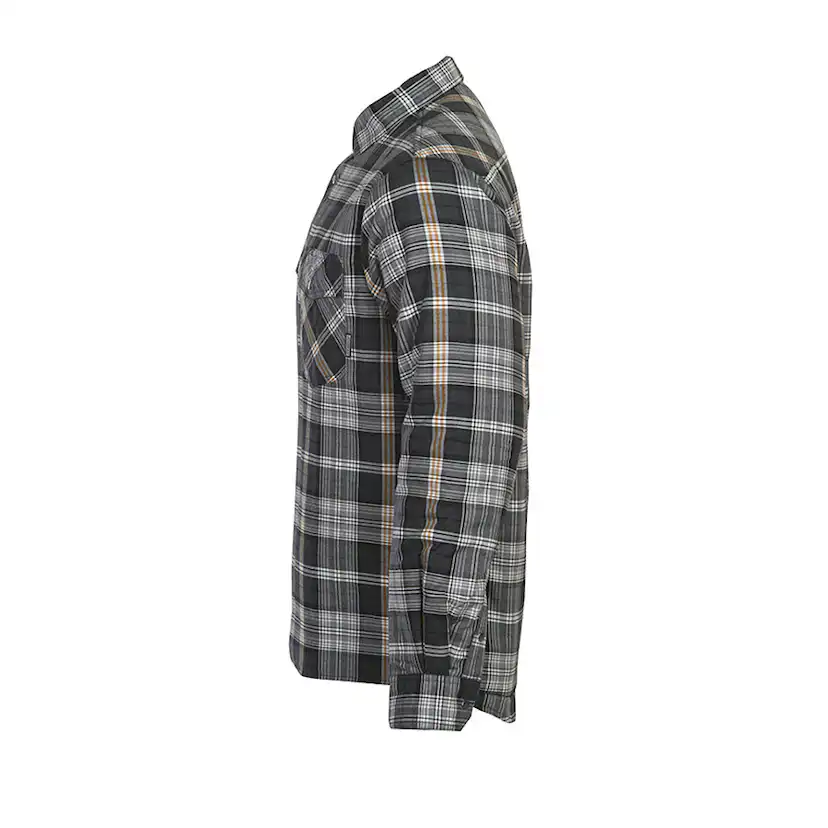 5157 Flanellskjorta quiltfodrad, M, Grå Storlek:M Grå