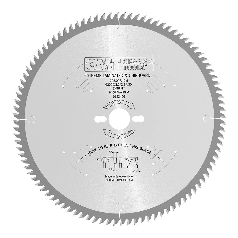 Sågklinga CMT Orange Tools Kapning/klyvning 300x3,2x30 T96 Laminat/melamin