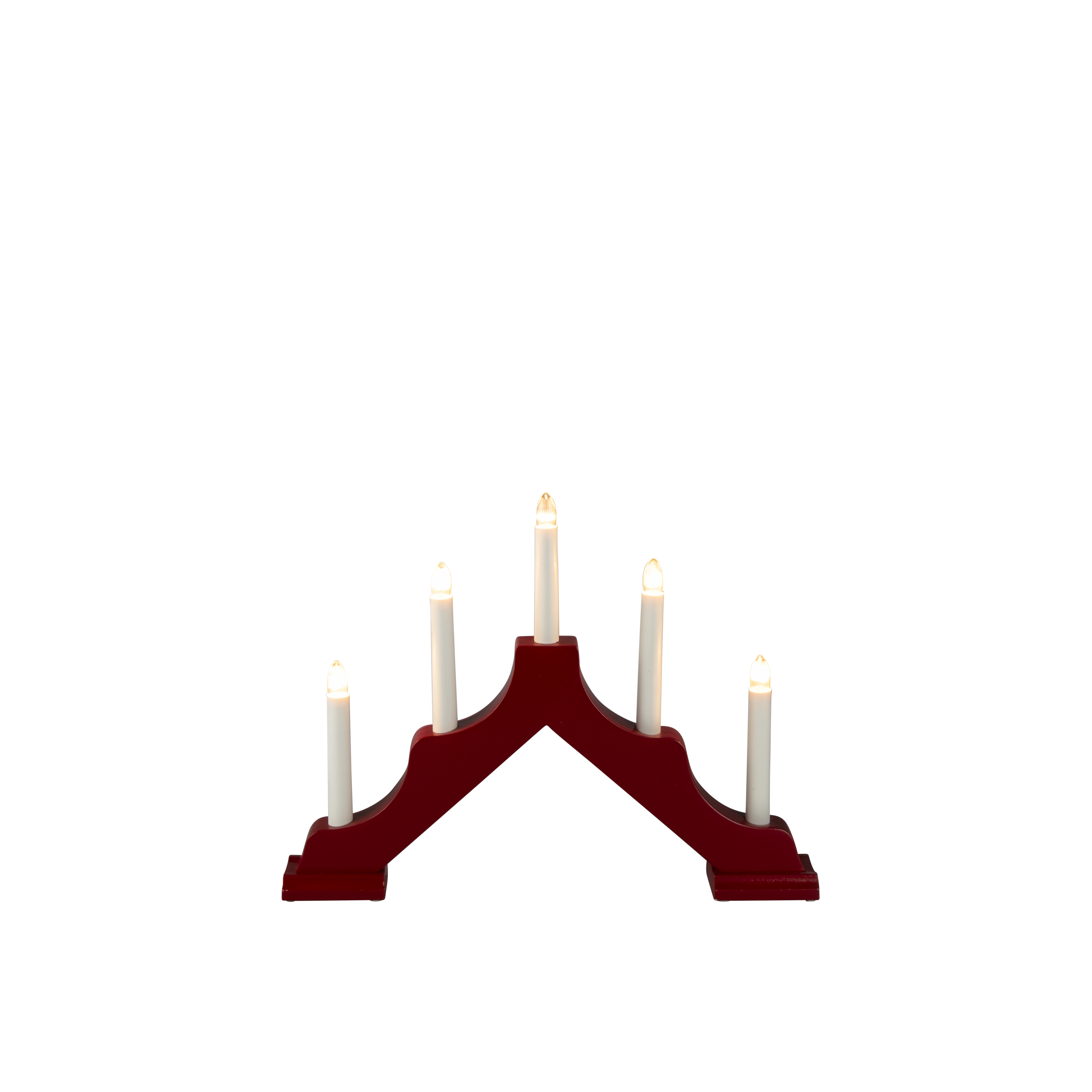 Adventsljusstake Gnojsö Konstsmide Basic Träljusstake Klassisk 5 Ljus