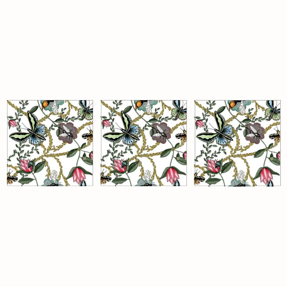Servett Paperproducts Design Bugs & Butterflies 33x33 cm 3 st 20-pack