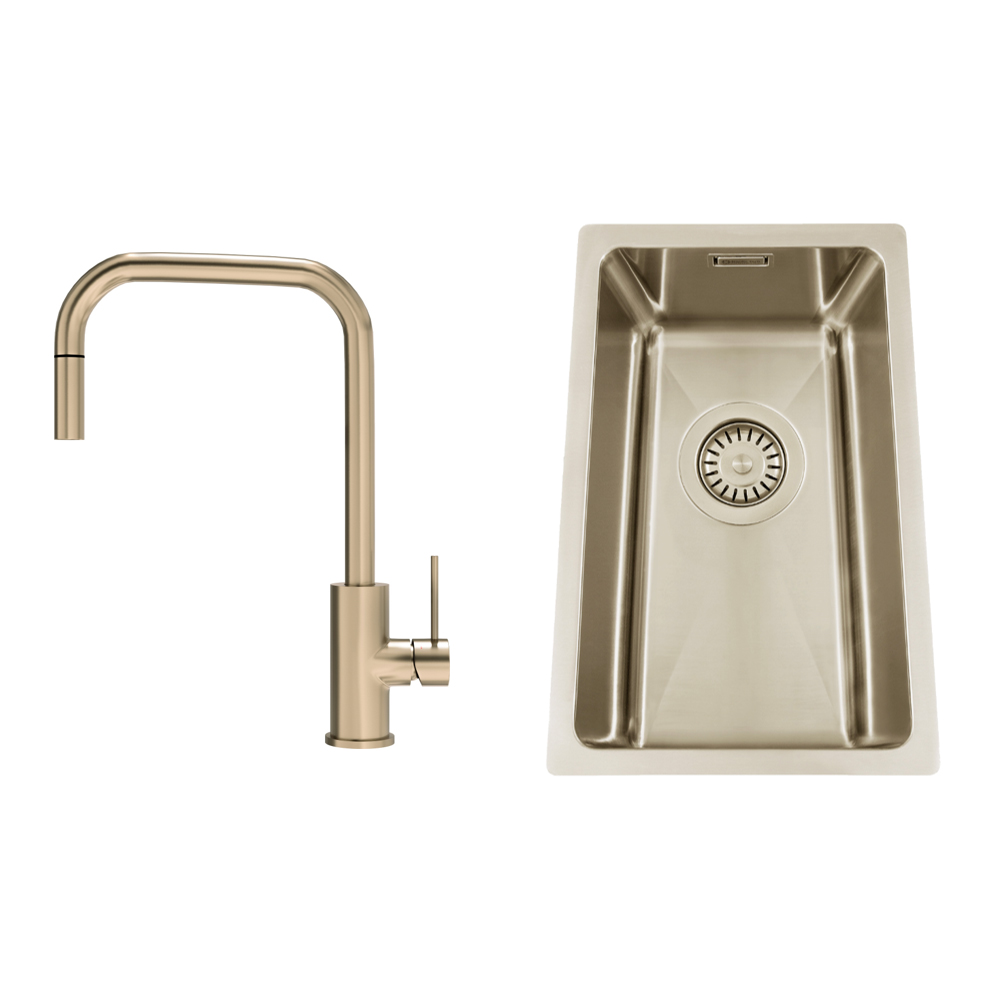 Diskho Nordic Tech Titan 230 X med Köksblandare Steel Accent Square D