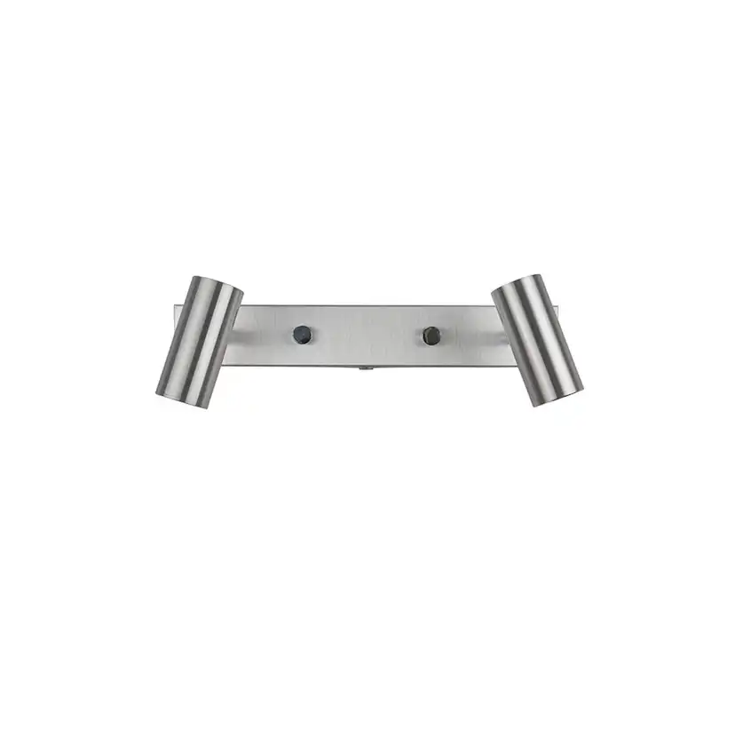 Cato vägglampa alu dubbel LED 2x3W Aluminium