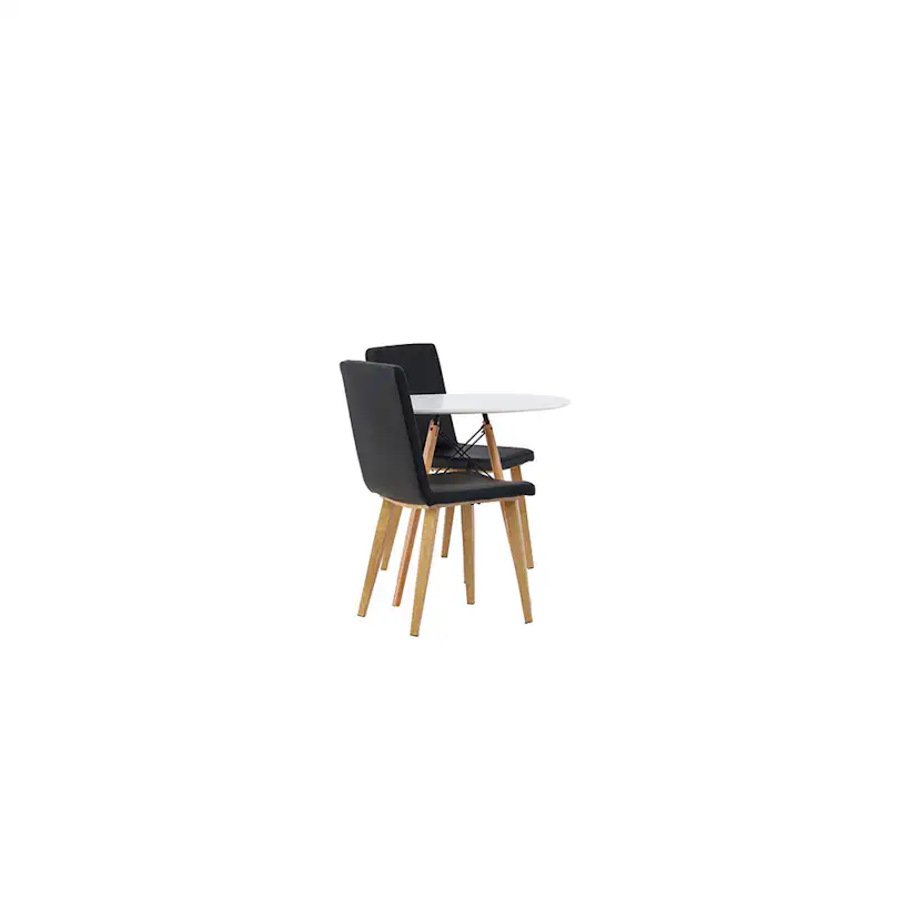 Matgrupp Venture Home Danburi Ø60 cm med 2 st Today stolar